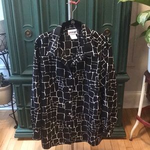 VINTAGE National Abstract Button Down Shirt